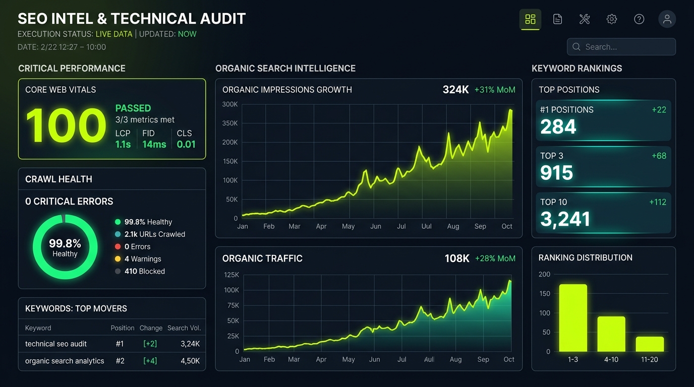 Technical SEO & Crawl Intelligence Audit
